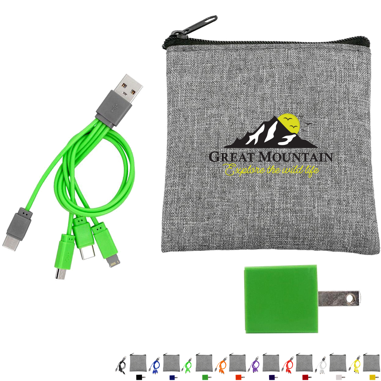 Product Photo 1 Recycled Pouch, C To C Charging Kit