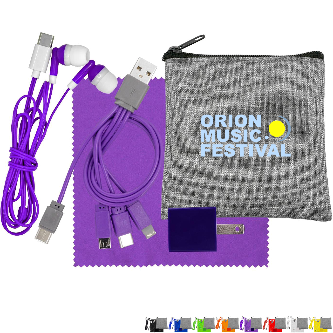 Product Photo 1 Recycled Pouch Ultimate Colorful Techie Kit