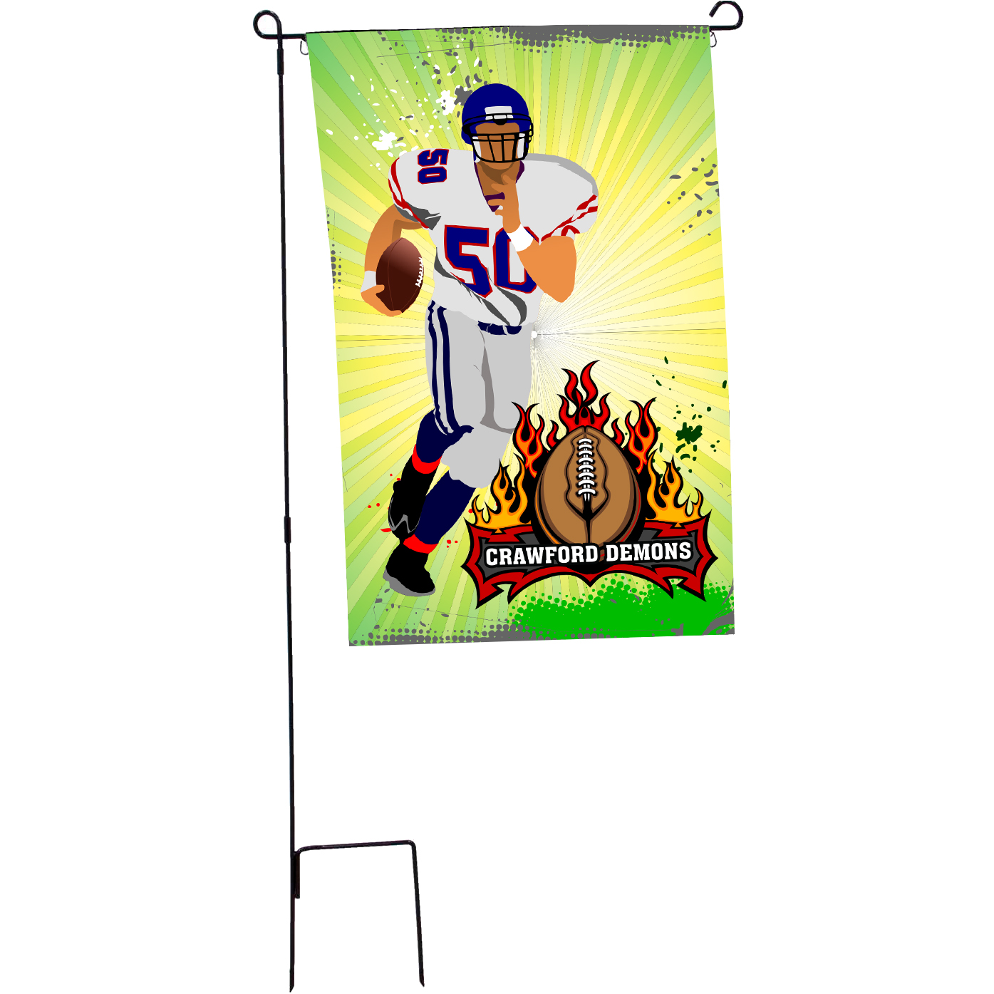 Product Photo 1 Garden Flag Kit Single-Sided with Pole, 30" x 48"