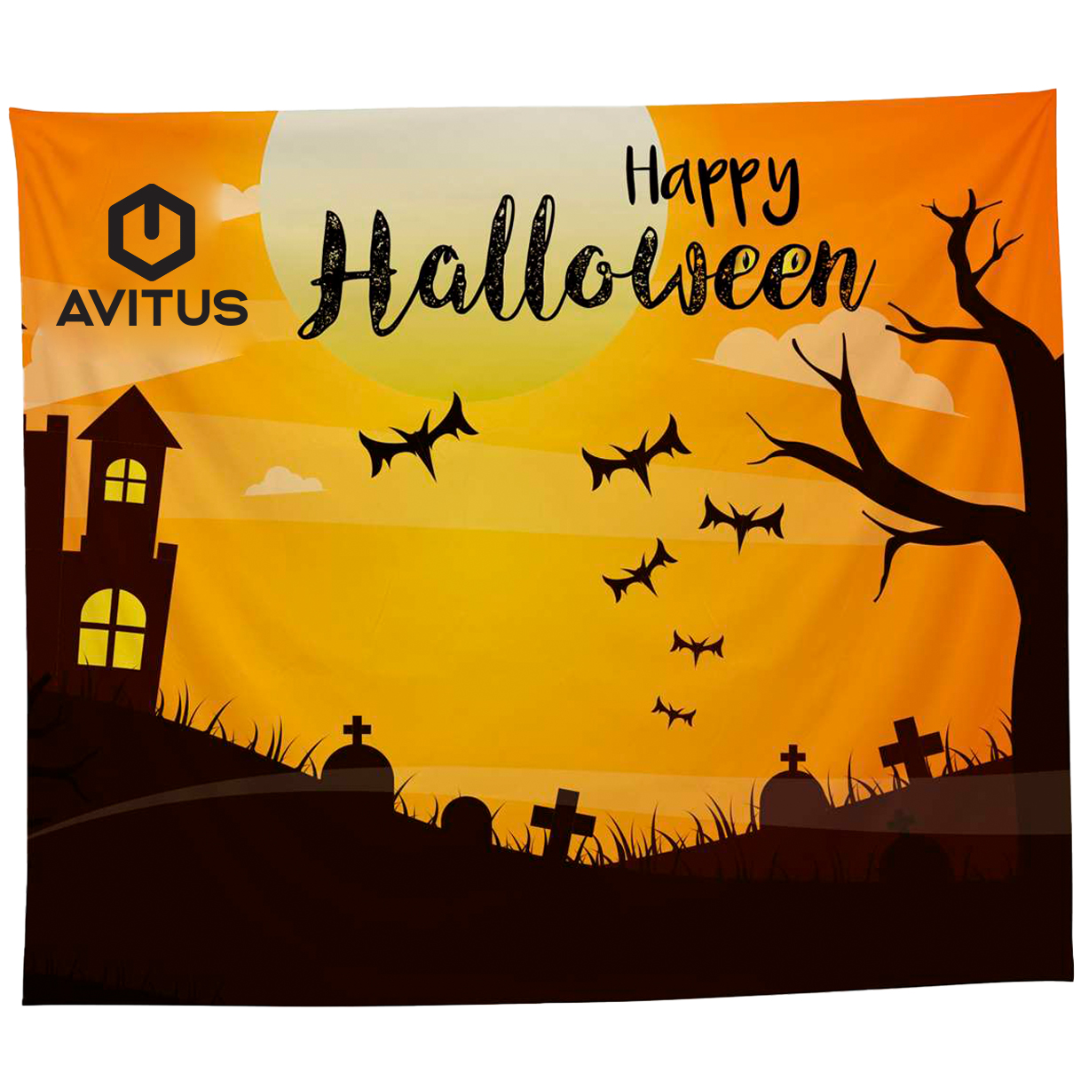 Product Photo 1 Single Sided Dye Sub Tapestry, 68" x 80"