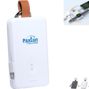 Velanova Power Bank with Apple & Samsung Watch Charging, 5000mAh - TX6242