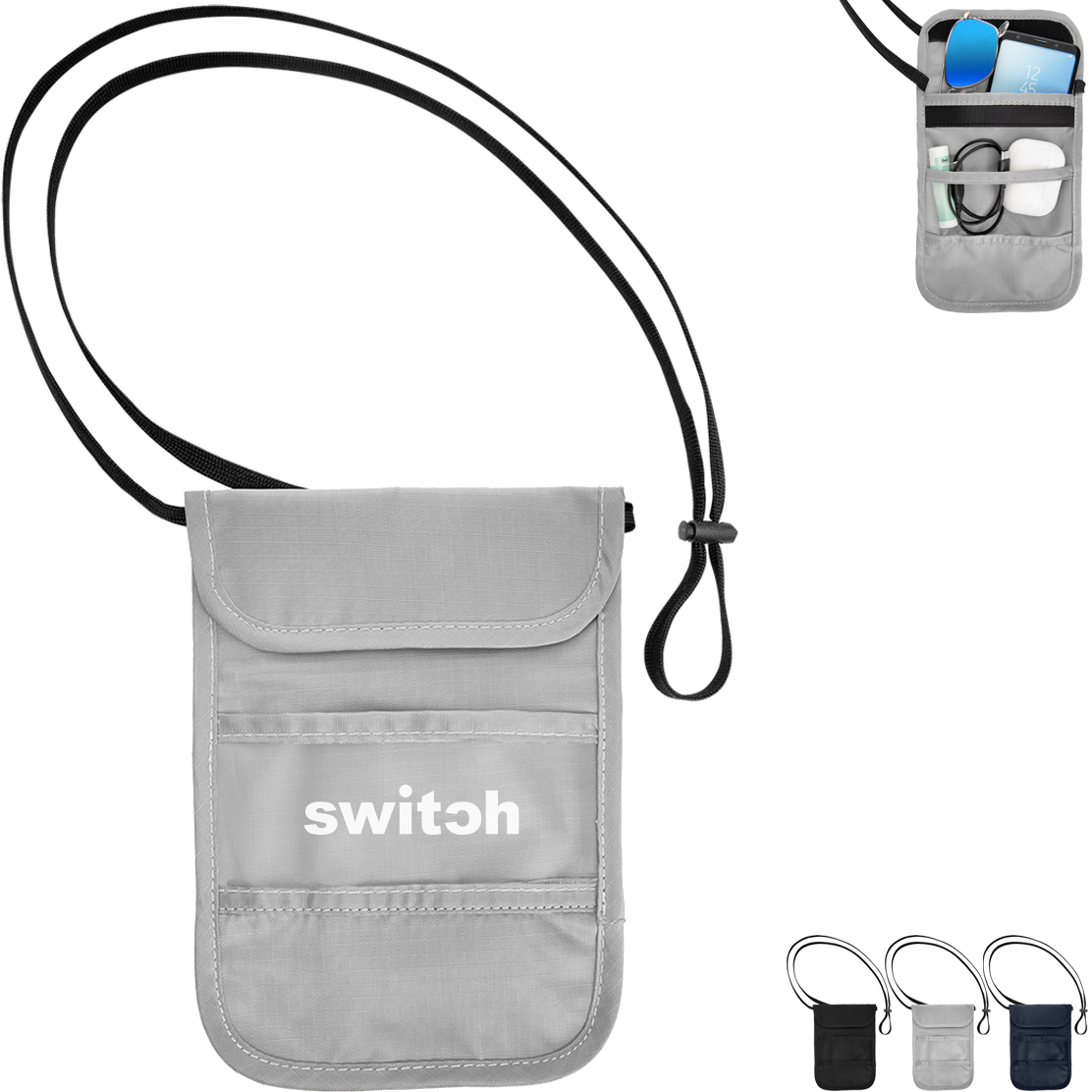 Product Photo 1 RFID Nylon Neck Wallet