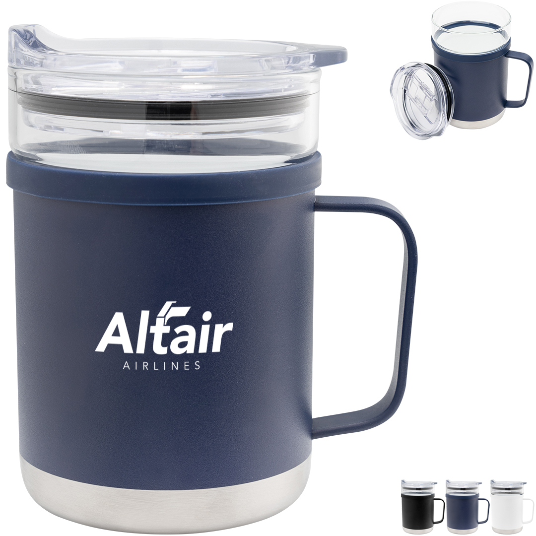 Product Photo 1 Glass & Stainless Steel Mug, 15oz.