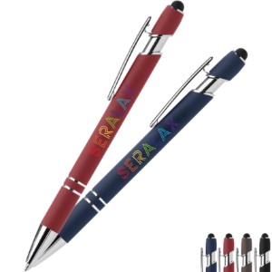 Ellipse Softy Recycled Aluminum Pen w/ Stylus + Anti-Fraud Ink, Full Color - GS3705