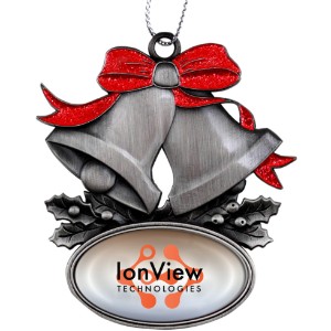 Glitter Bells Die Cast Holiday Ornament - EM1501