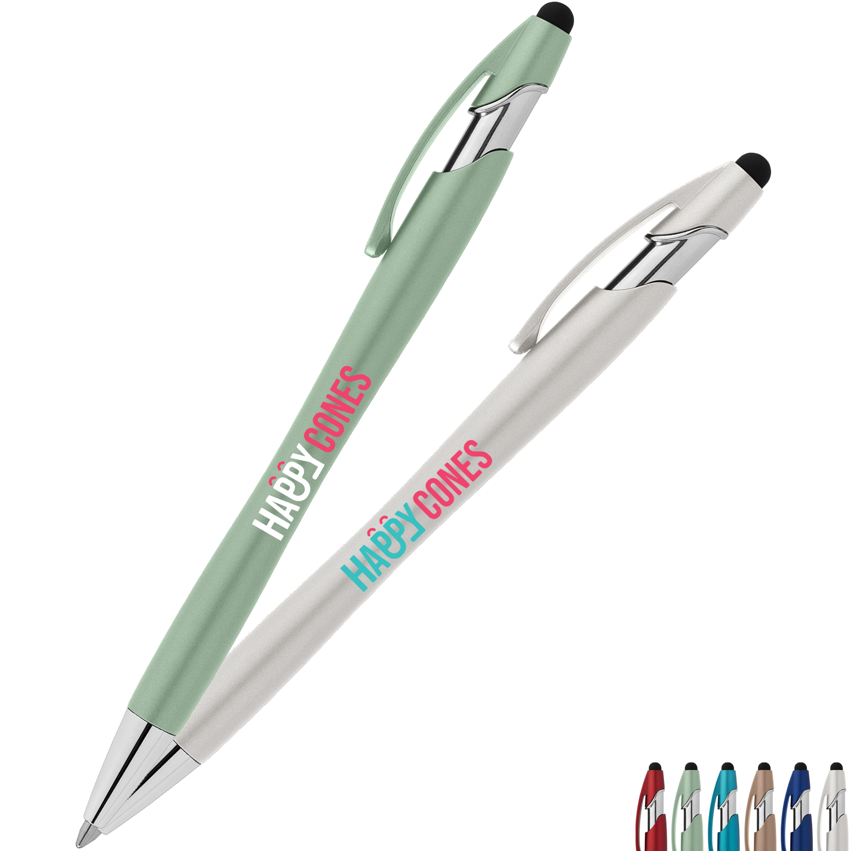 Product Photo 1 La Jolla Recycled Pen w/ Stylus + Anti-Fraud Ink, Full Color