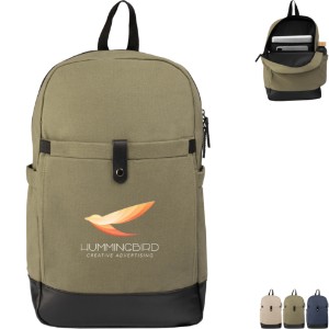 Odyssey Pack Recycled Cotton Canvas Backpack, Full Color - GS3729