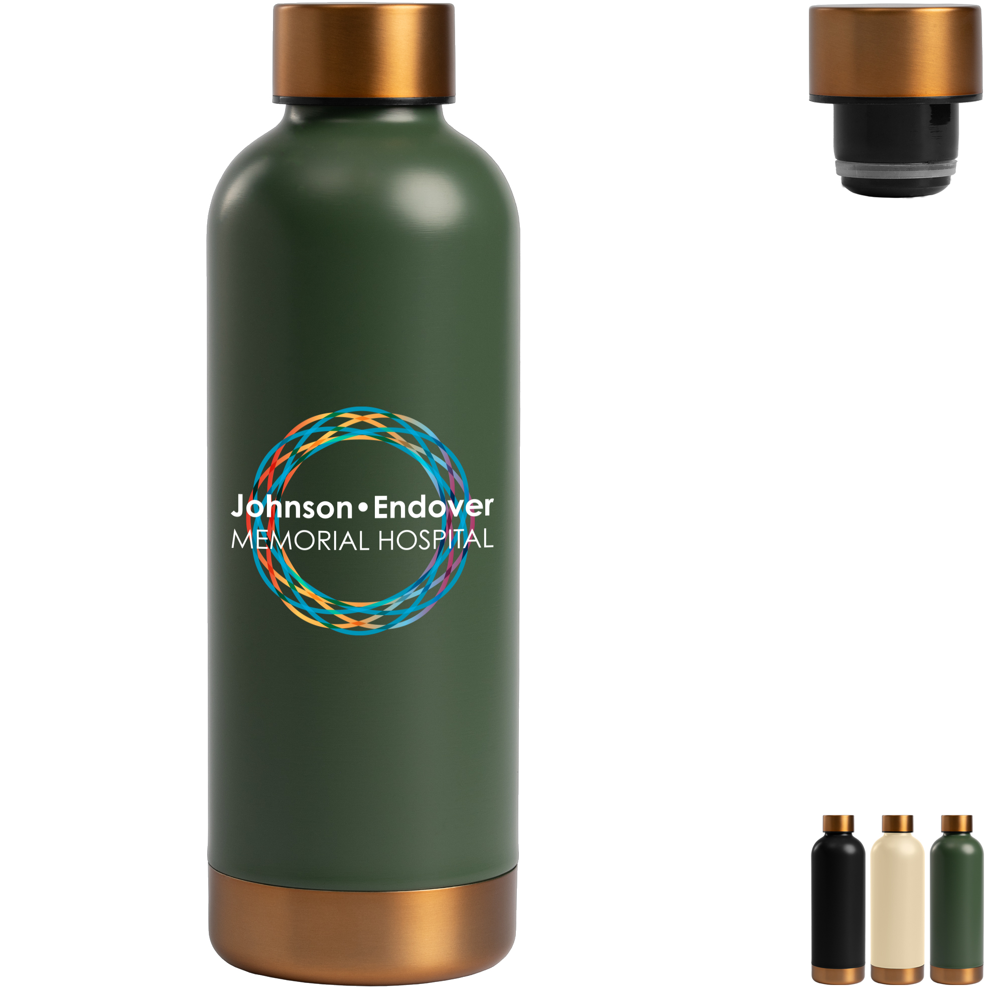 Product Photo 1 Astrid Double Wall Stainless Steel Bottle, Full Color, 18oz.