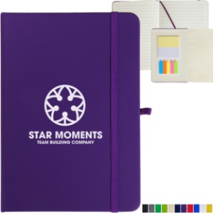 Notebook w/ Sticky Pads & Flags, 5" x 7" - TK1068