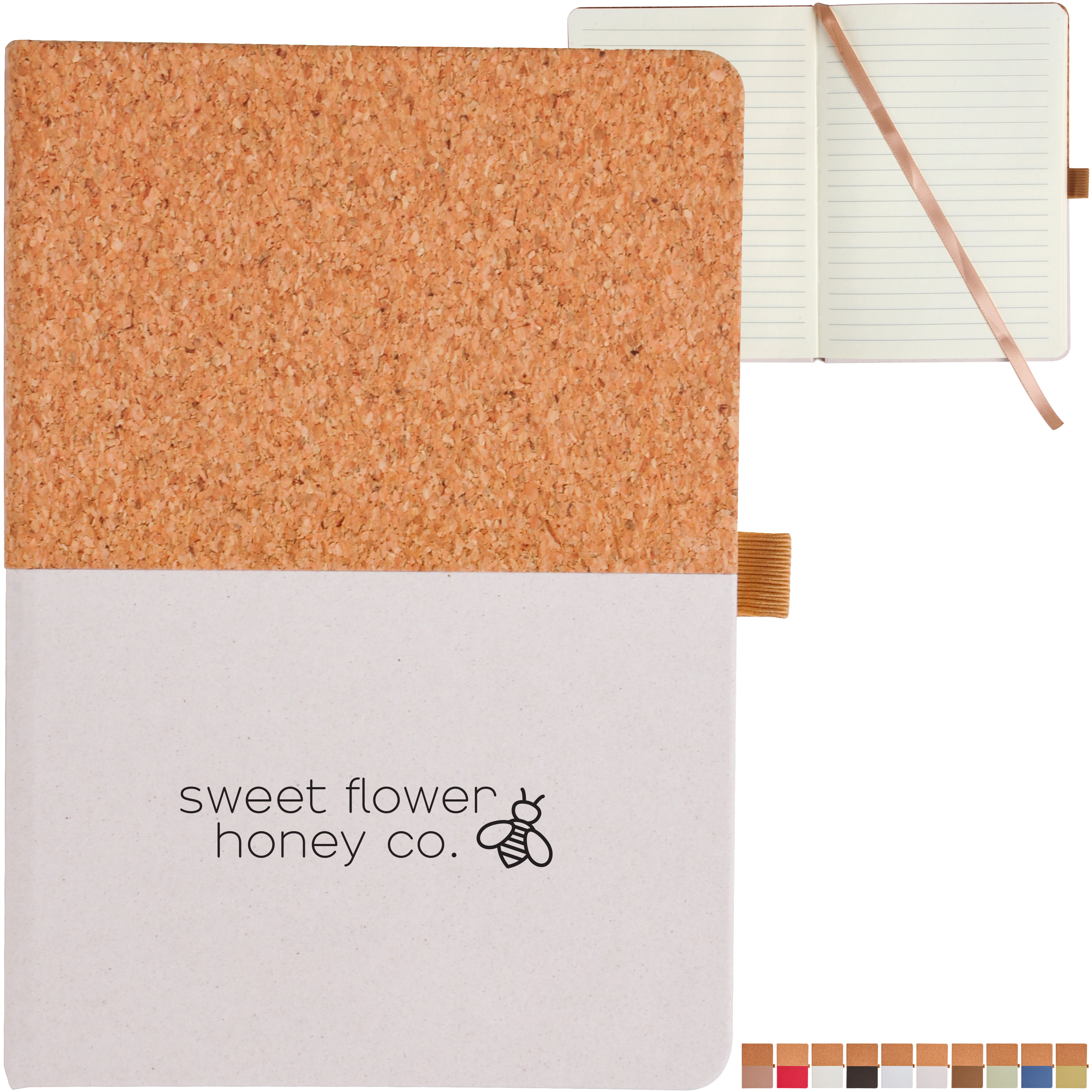 Product Photo 1 Cork & Fruit Paper Notebook, 5" x 7"