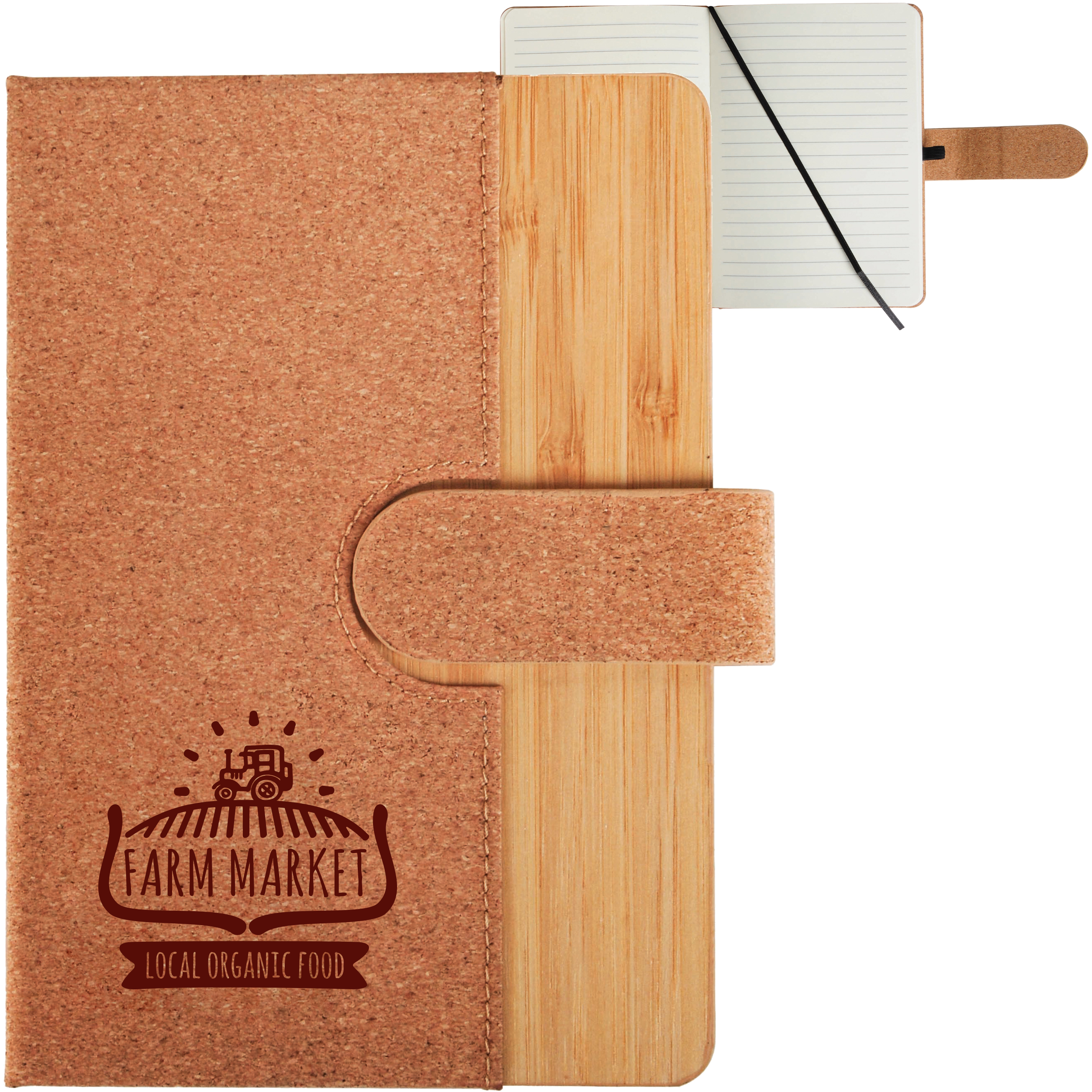 Product Photo 1 Cork & Bamboo Notebook, 5" x 7"