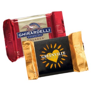 Ghiradelli® Squares Assorted Flavors, Custom Wrapper - MD1020