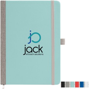 Steinbeck Recycled Two Tone Hard Cover Notebook, Full Color - GS3752