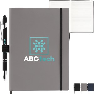 Hemingway Recycled Soft Cover Journal & Pen Set, 5.5" x 8.3" - GS3763