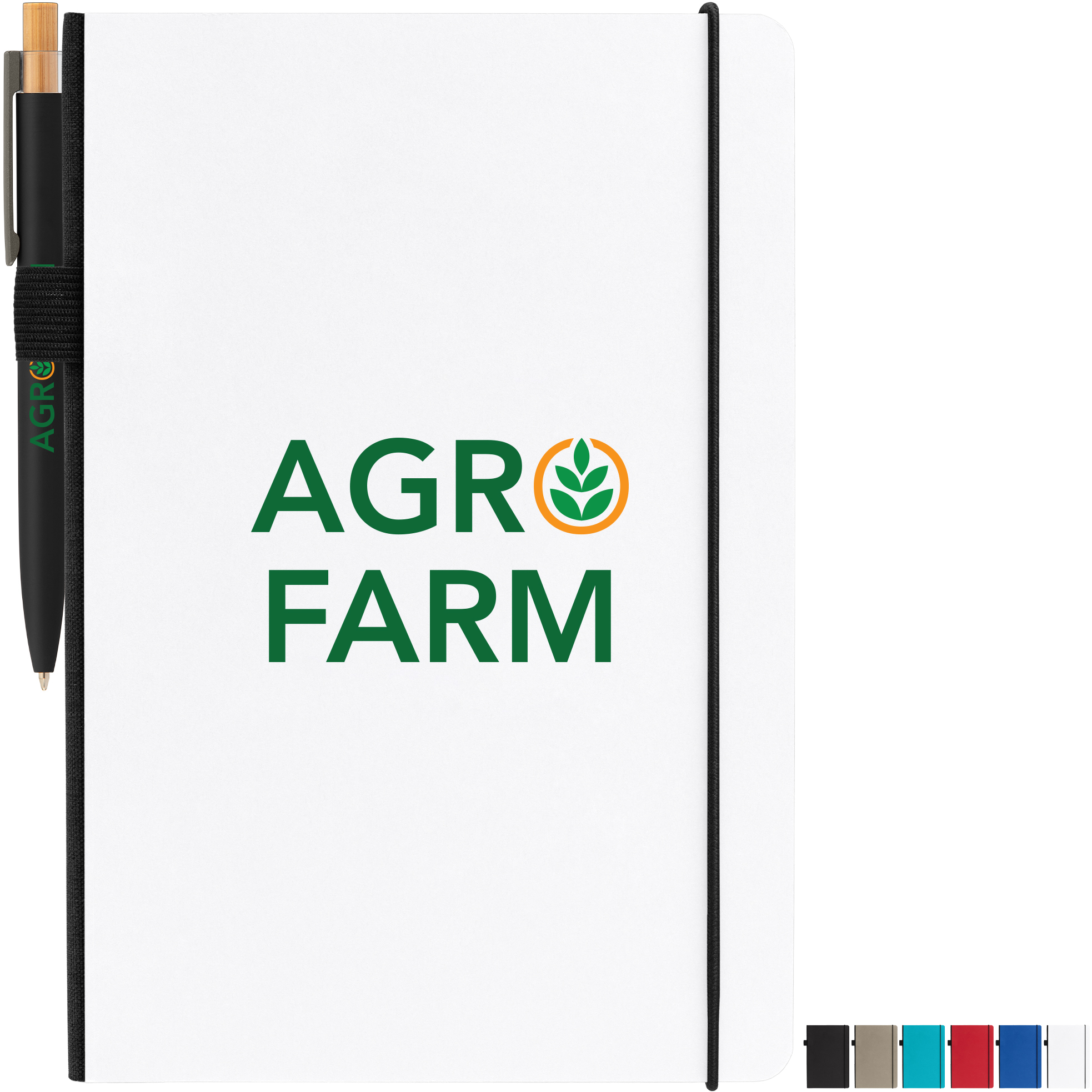 Product Photo 1 Recycled Kraft Paper Cover Journal & Pen Set, 5.9" x 8.3"