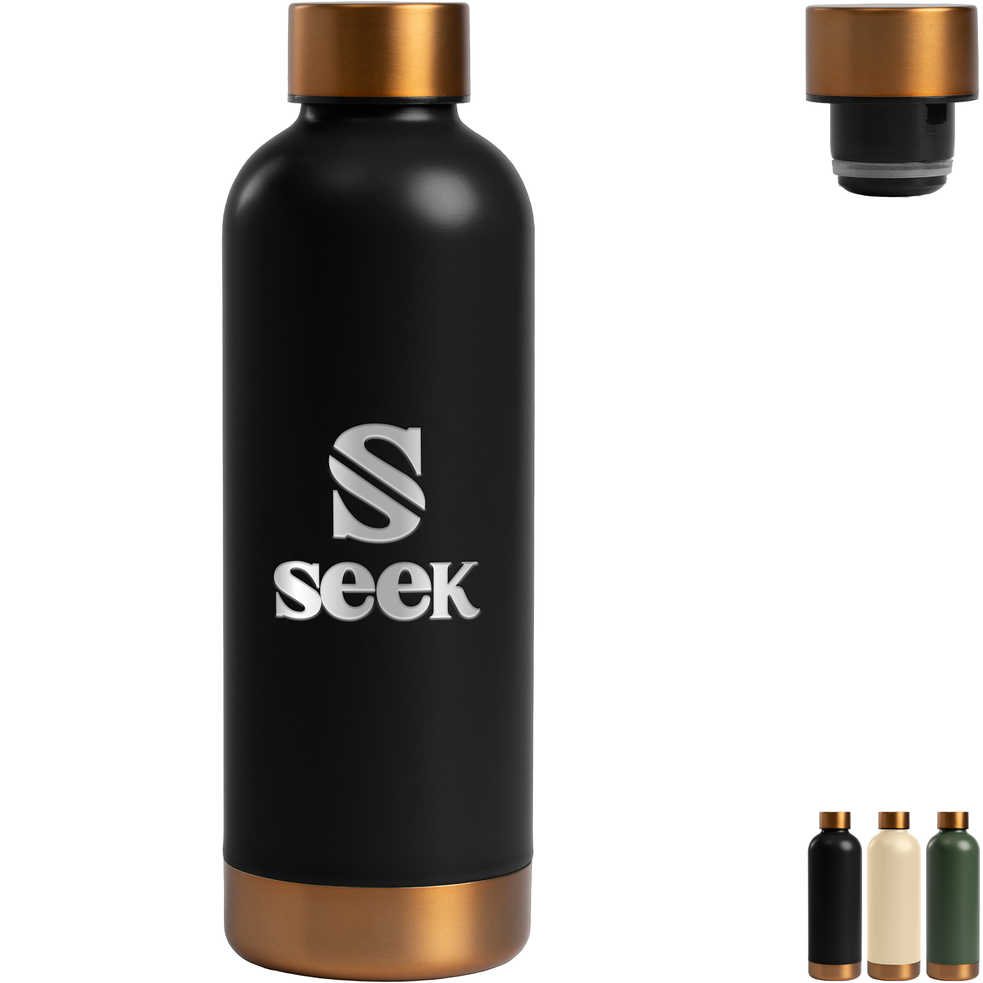 Product Photo 1 Astrid Double Wall Stainless Steel Bottle, Laser Engraved, 18oz.