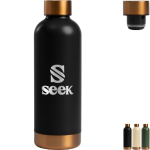 Astrid Double Wall Stainless Steel Bottle, Laser Engraved, 18oz. - GS3767