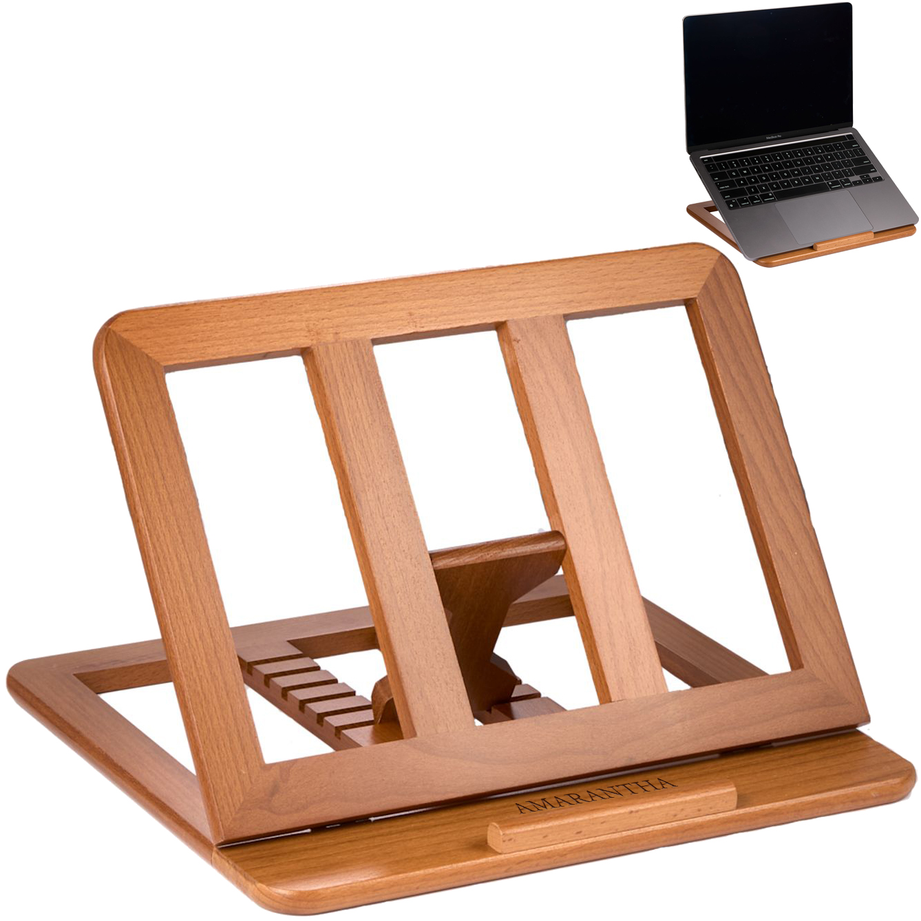 Product Photo 1 Desk Sense FSC® Certified Wood Laptop Stand