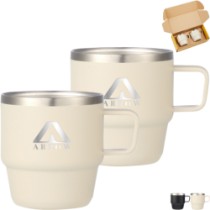 Photo 21 Doppio Stackable Recycled Mug Set, 6oz.