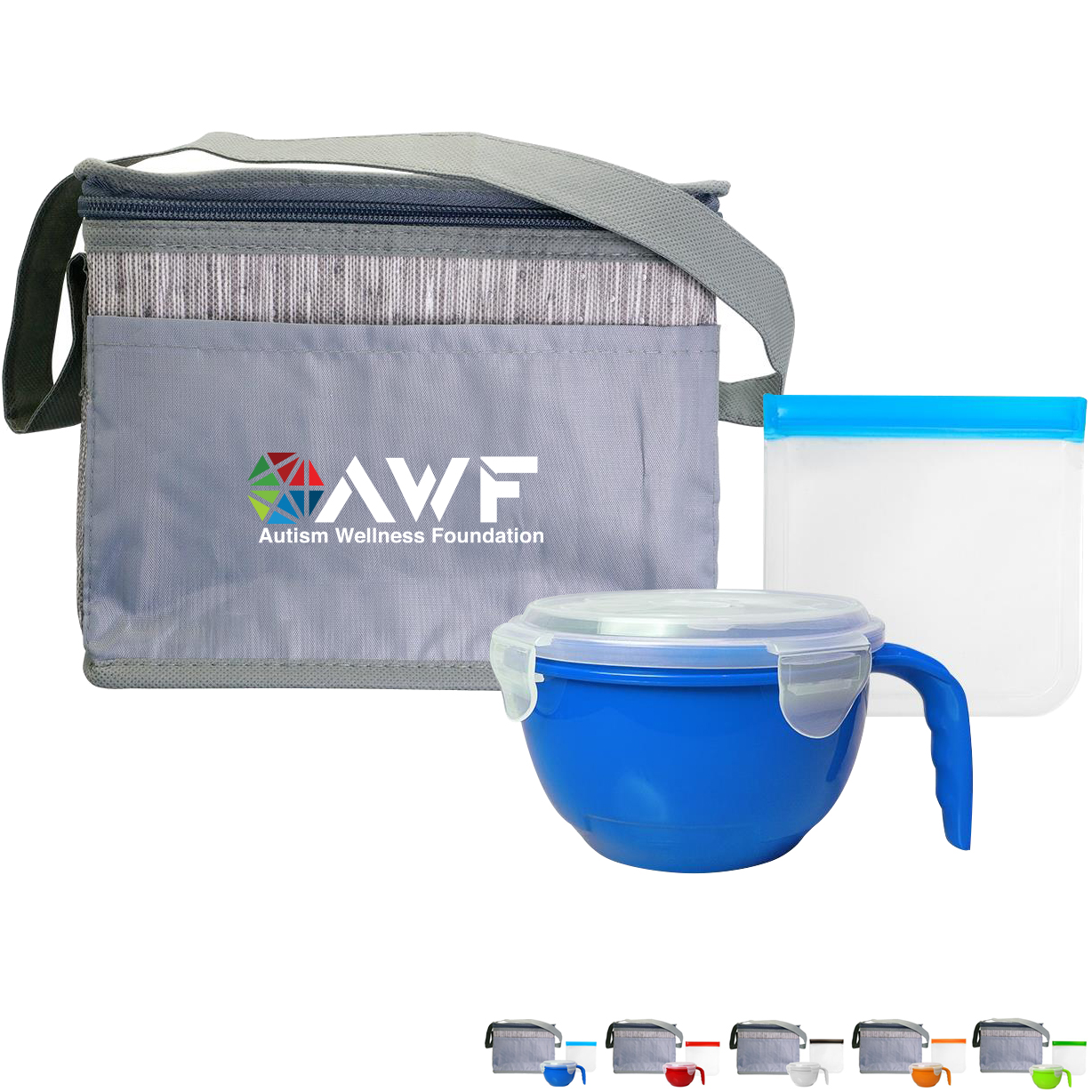 Product Photo 1 Gray Graph Noodle & Sandwich Set