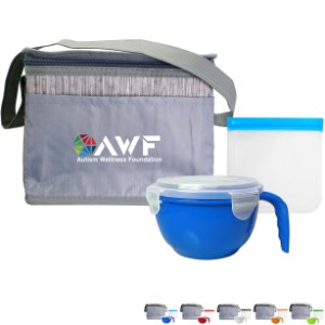 Gray Graph Noodle & Sandwich Set - AL2321