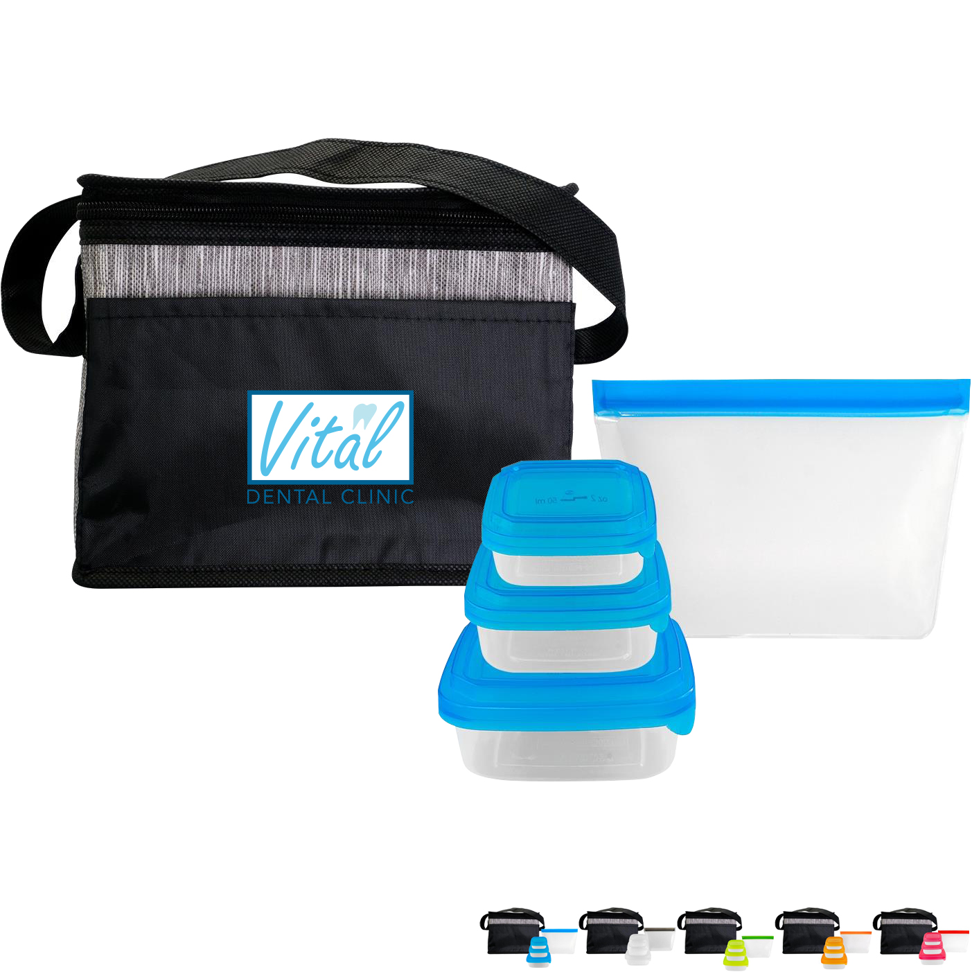 Product Photo 1 Black Graph Portion Control Reusable Lunch Set