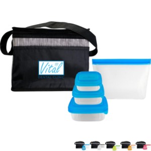 Black Graph Portion Control Reusable Lunch Set - AL2326