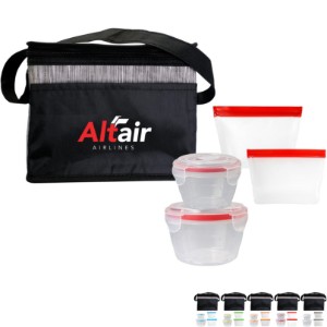 Black Graph Nested Bagged Lunch Set - AL2329
