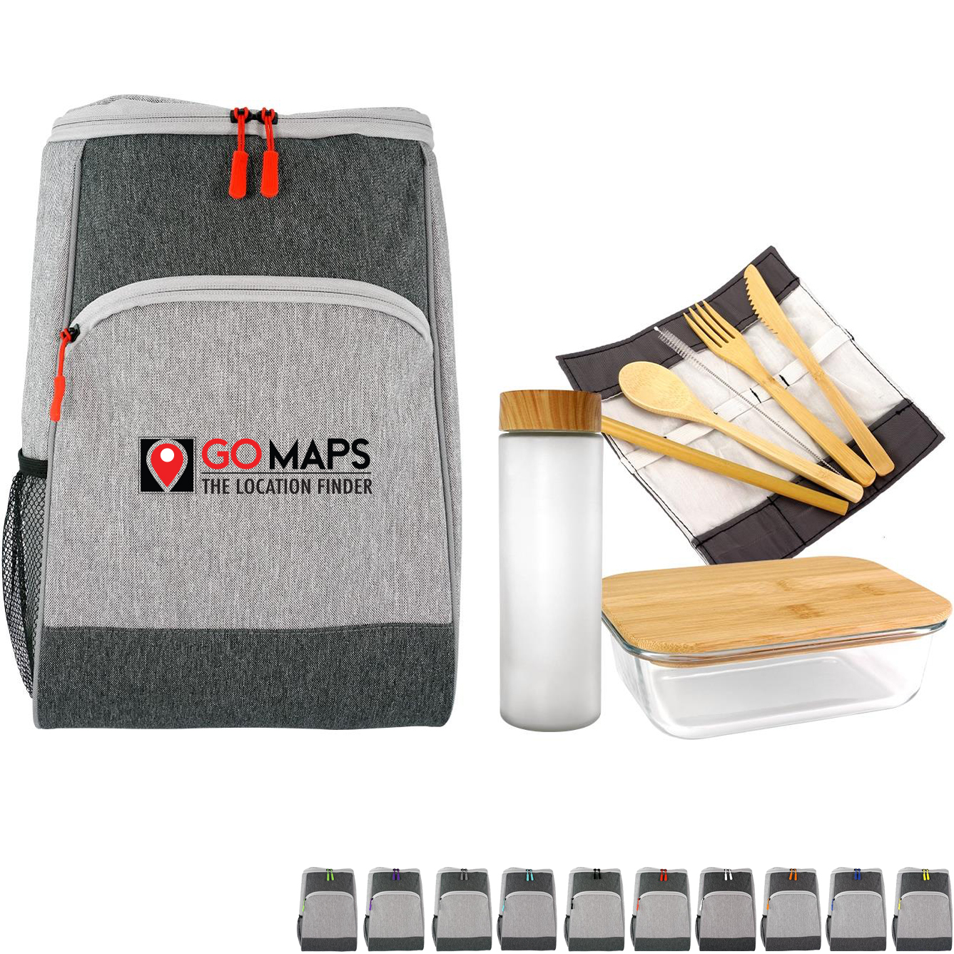 Product Photo 1 Bay Cooler Backpack Glass Lunch Set