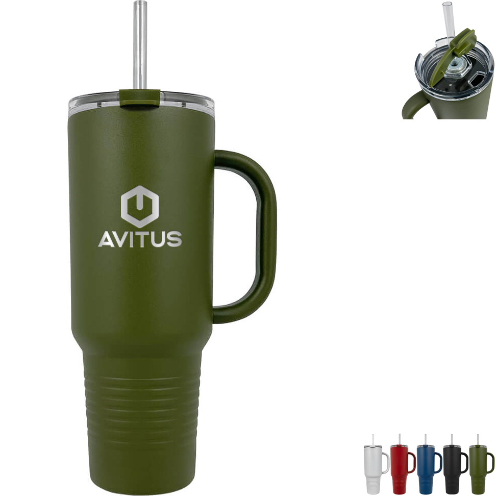 Product Photo 1 Patriot® Major Double Wall Insulated Tumbler w/ Straw, 40oz.