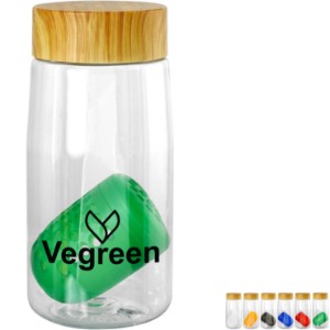 Bamboo Pattern Recycled Bottle w/ Floating Infuser, 18oz. - AL1763