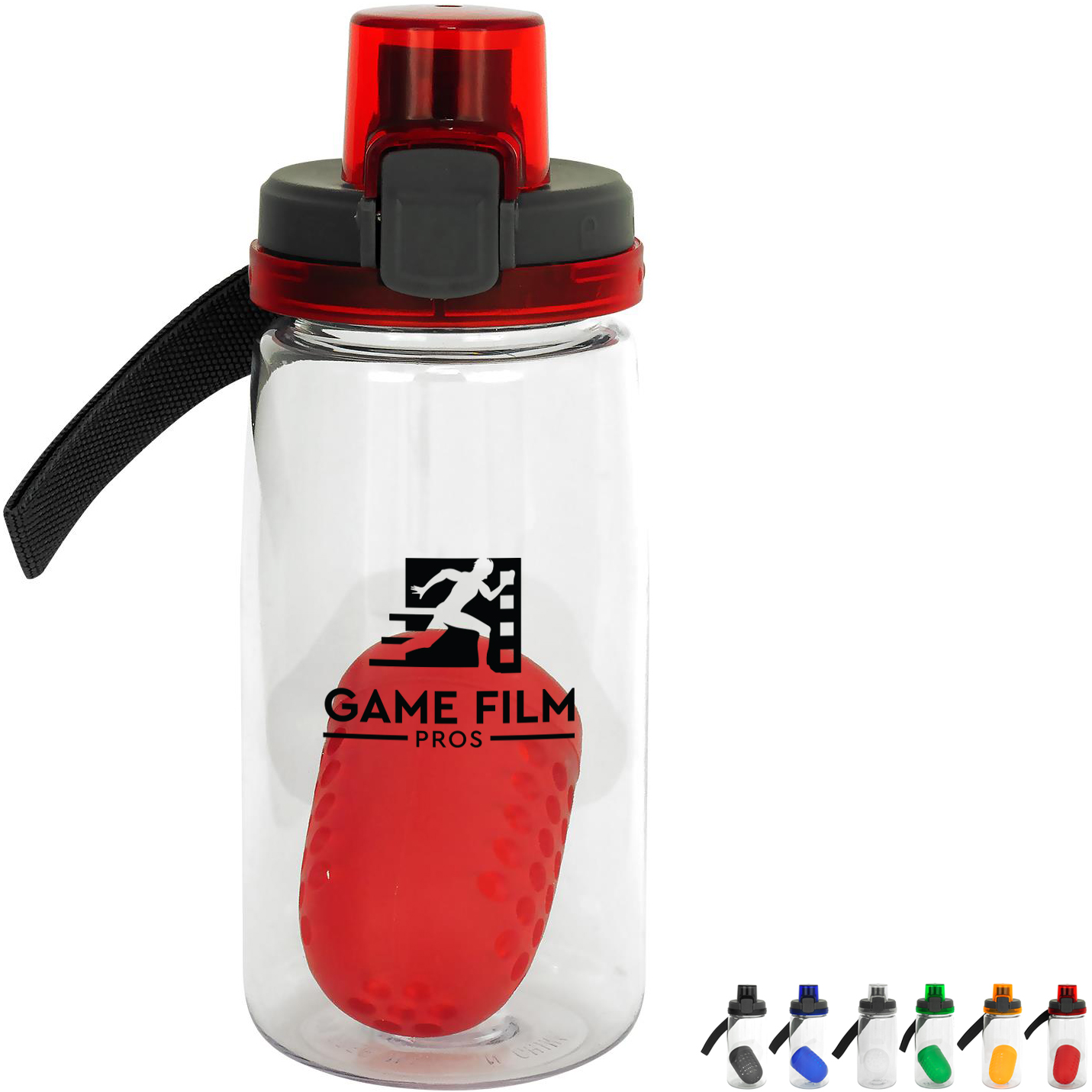 Product Photo 1 Locking Lid Recycled Bottle w/ Floating Infuser, 18oz.