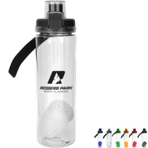 Locking Lid Recycled Bottle w/ Floating Infuser, 24oz. - AL1771