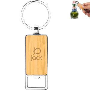 Bristol Bamboo Key Tag w/ Bottle Opener - HT6649