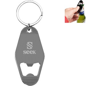 Motel Style Metal Key Tag w/ Bottle Opener - HT6651