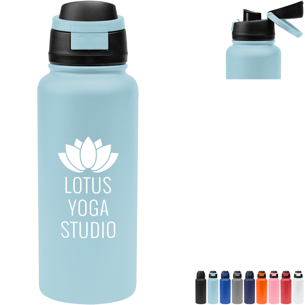 Product Photo 1 Pop Sip Recycled Stainless Steel Bottle, 32oz.