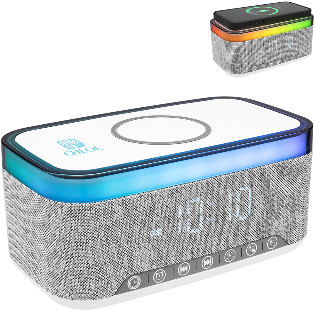 Product Photo 1 Rise & Shine Clock w/ Light-Up Speaker & Charger