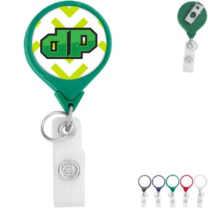 Hemp Jumbo Round Badge Reel - DE3401