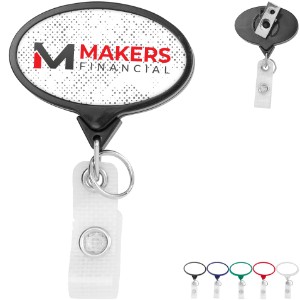 Hemp Jumbo Oval Badge Reel - DE3404