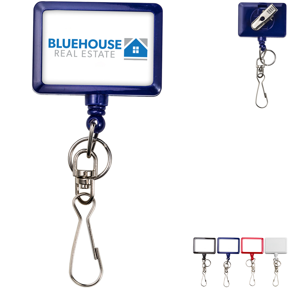 Product Photo 1 Bamboo Jumbo Rectangle Badge Reel