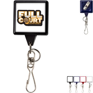 Bamboo Jumbo Square Badge Reel - DE3420