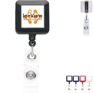 Opaque Better Square Badge Reel - DE3434