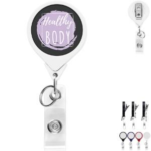 Round Dual Back Badge Reel - DE3454