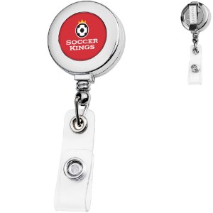 Chrome Round Badge Reel - DE3468