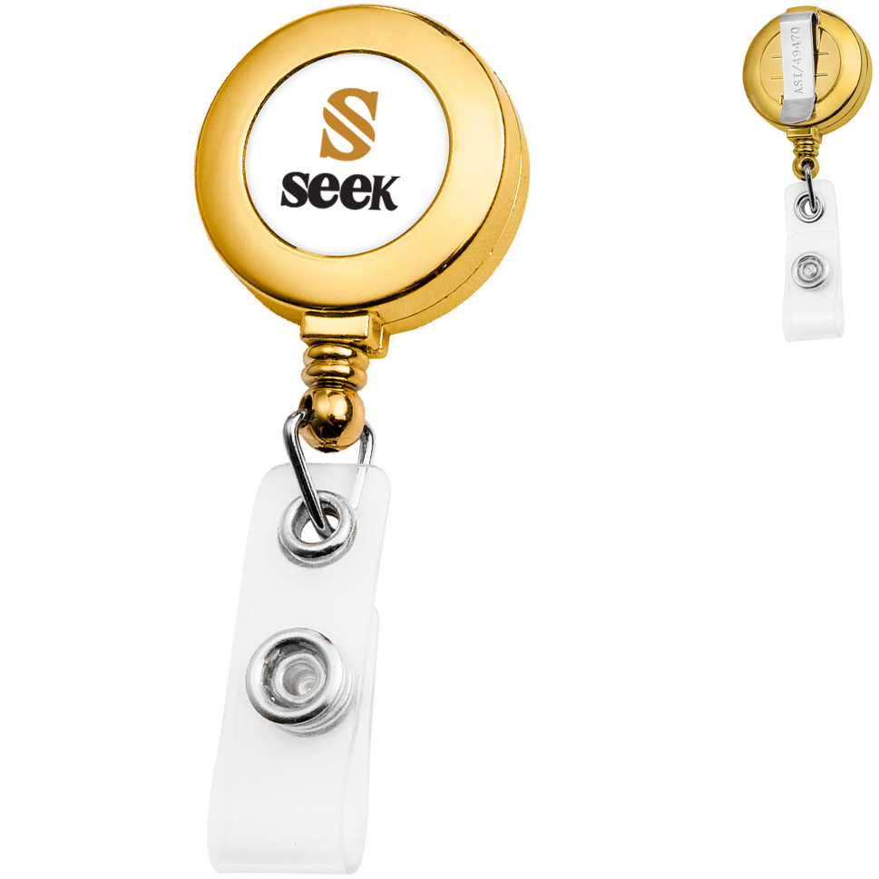Product Photo 1 Gold Round Badge Reel