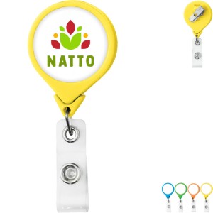 Neon Jumbo Round Badge Reel - DE3478