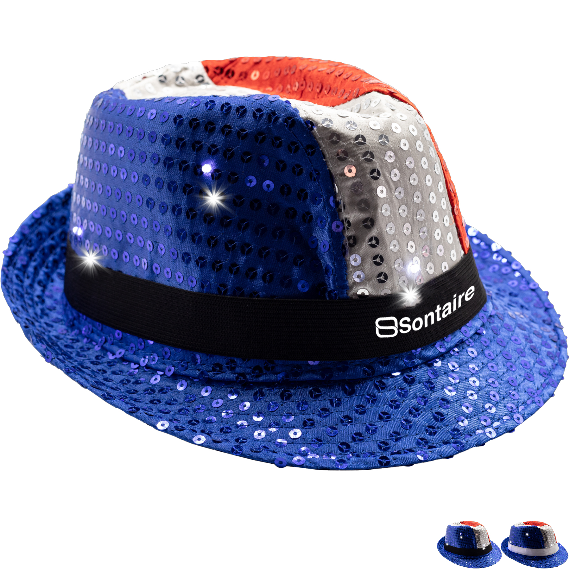 Product Photo 1 Patriotic Sequin LED Fedora Hat
