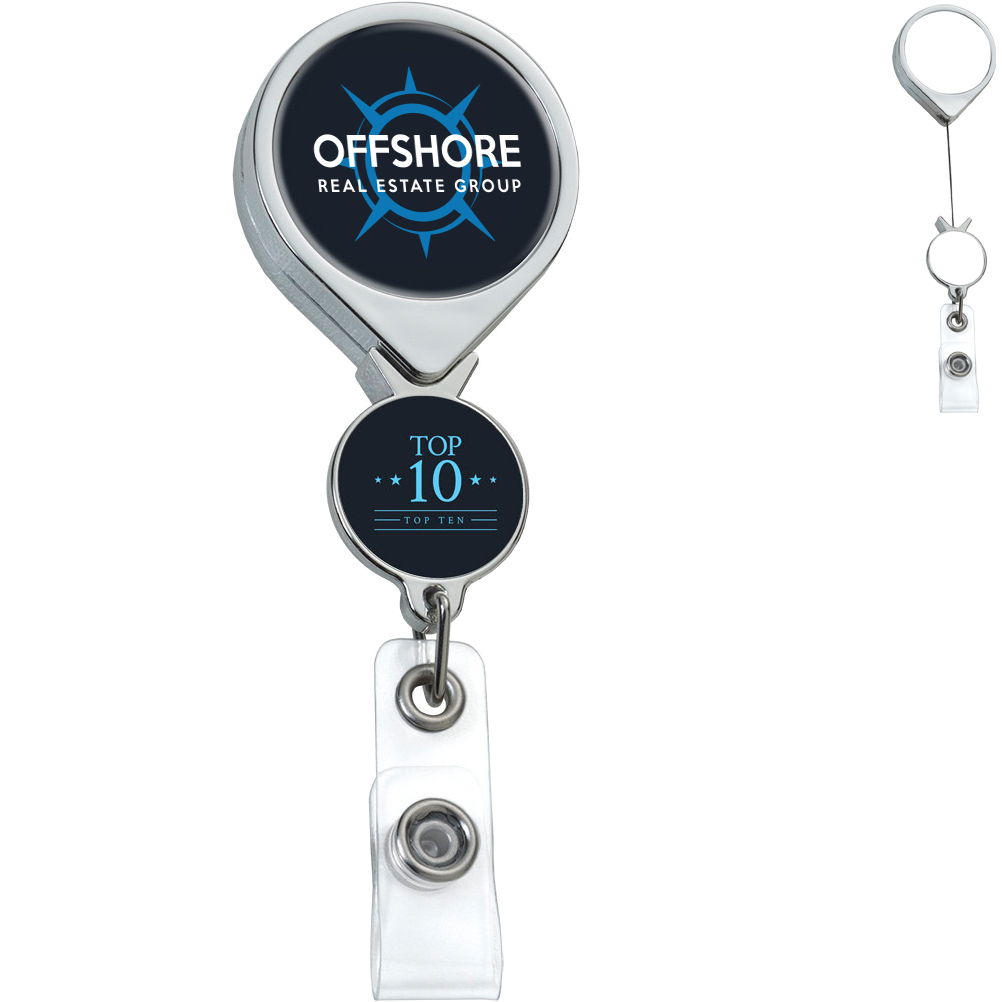 Product Photo 1 Chrome Double Up Round Badge Reel