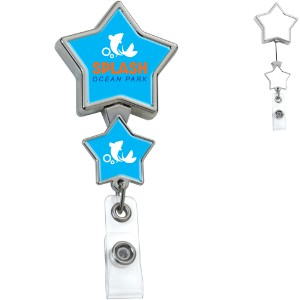 Chrome Double Up Star Badge Reel - DE3485