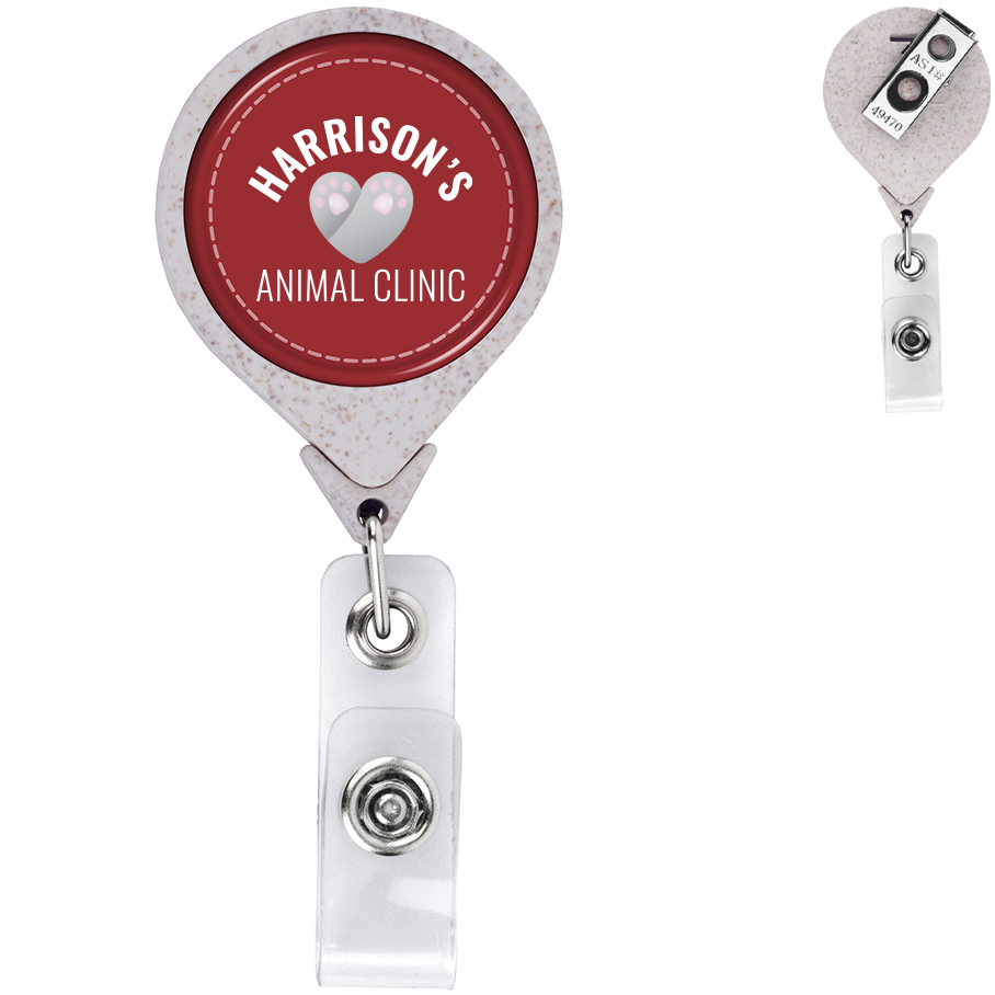 Product Photo 1 Wheat Straw Jumbo Round Badge Reel